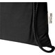 image 3 of Floso Oregon Recycled 5L Drawstring Bag | Black | Solid Black | One Size | 1