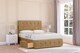 image 2 of Sloomy Cambridge Mink Plush Divan Bed Base 2 Drawers Left Side With 26 Inch Strutted Headboard & 12 Inch Matching Footboard | Brown | Mink | Single | 1