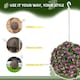 image 7 of HOMCOM Set of 2 Artificial Plant Topiary Rose Balls, Faux Plants, Purple
