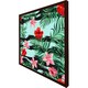 image 3 of Red & pink tropical plants (Picutre Frame) Brown | Oak | S