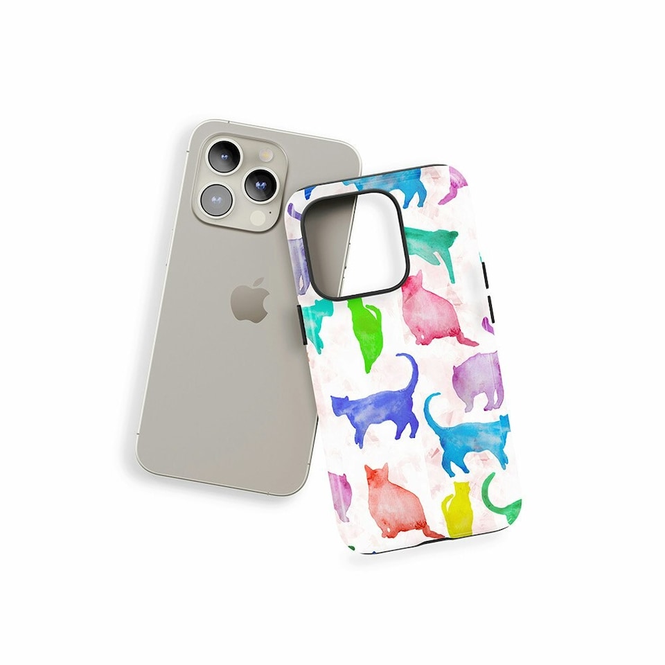 image 1 of Abstract Cats Phone Case | Multi | Galaxy S22 Plus
Tough | Galaxy S22 Plus
Tough