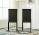 image 4 of Set of 2 Leather Dining Chairs Black by MCC