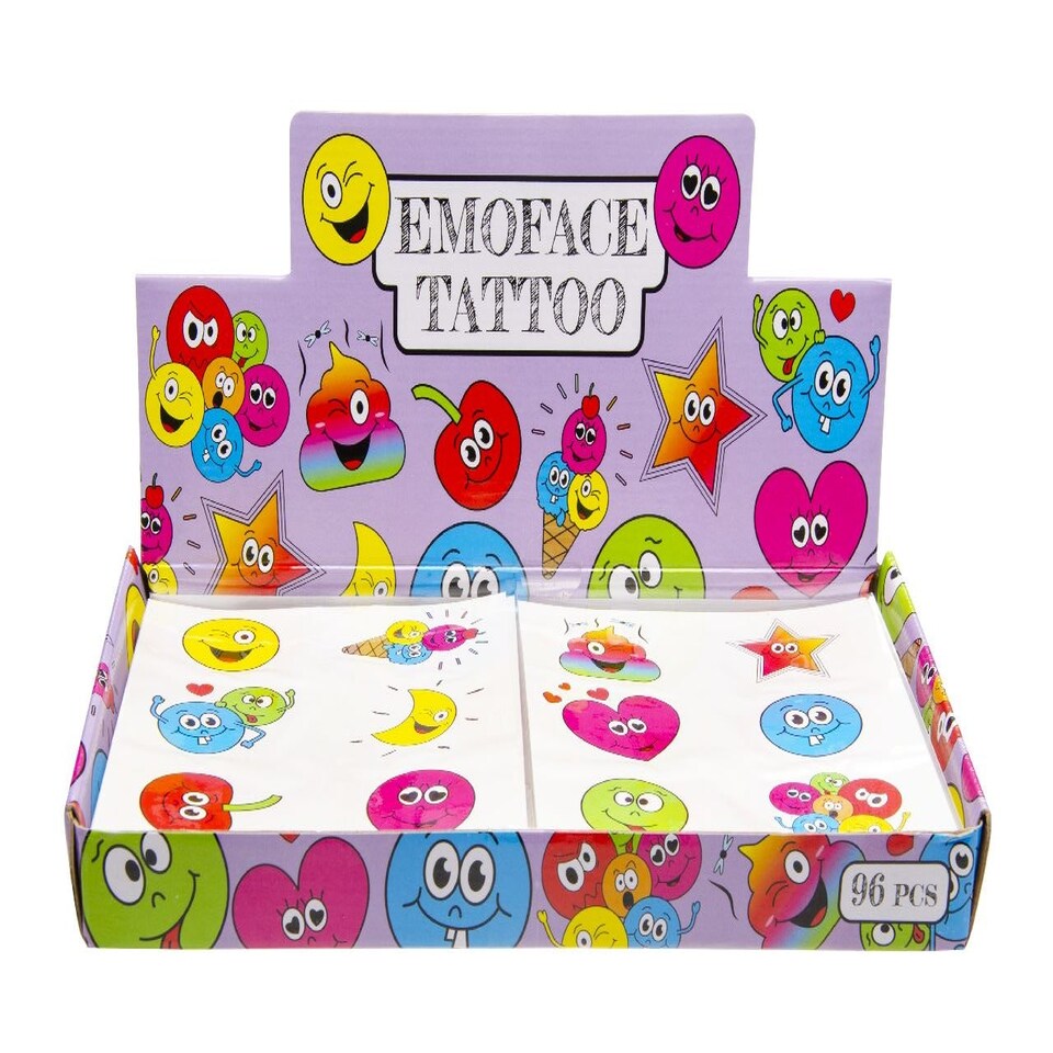 image 1 of 72 Pieces Emotion Faces Tattoos