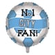 image 1 of No. 1 City Fan Football Round Foil Helium Balloon 46cm / 18 in | Blue