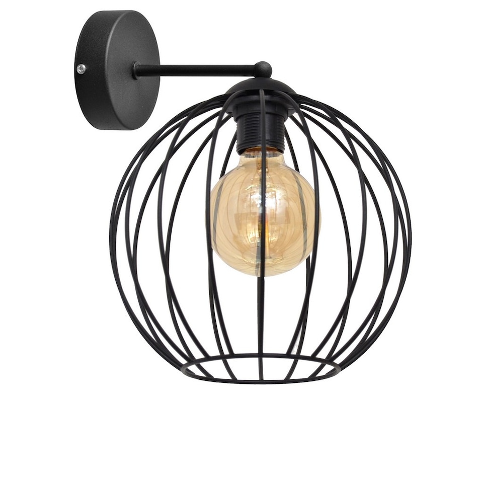 Mercure Wall Lamp Black 26cm