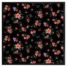 Beautiful pink flowers (Picutre Frame) Black | L