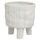 image 3 of Interiors by Premier Versatile White Small Planter, Lightweight Large Garden Flower Pot, Stylish Design Planter For Plants White