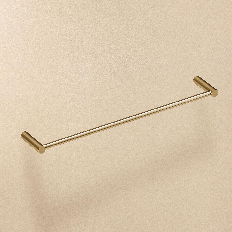 image 1 of COSMIC Towel rail, Brushed gold PVD, LOGIC Collection