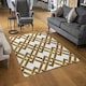 image 2 of Gold Geometric Chain (Rug) Gold | Small: 60x110cm