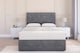 image 1 of Sloomy Highbury Armour Coniston Divan Bed Base 2 Drawers Same Side With 54 Inch Floor Standing Headboard | Grey | Armour | Super King | 1