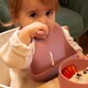 image 4 of Tiny Dining Baby Silicone Weaning Bib - Dusty Rose | Pink | Dusty Rose