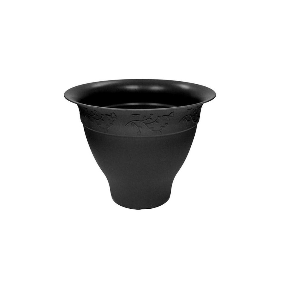 Thumbs Up Meadowfields Round Planter - Black - 60cm