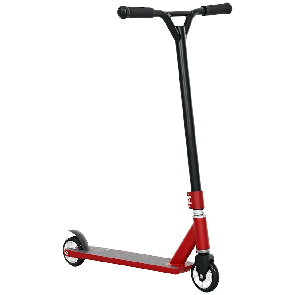 image 1 of HOMCOM Stunt Scooter Entry Level Tricks Scooter for 14+ Beginners, Red