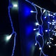 image 1 of 640 LED 16m Premier Christmas Outdoor 8 Function Icicle Lights in Blue & White