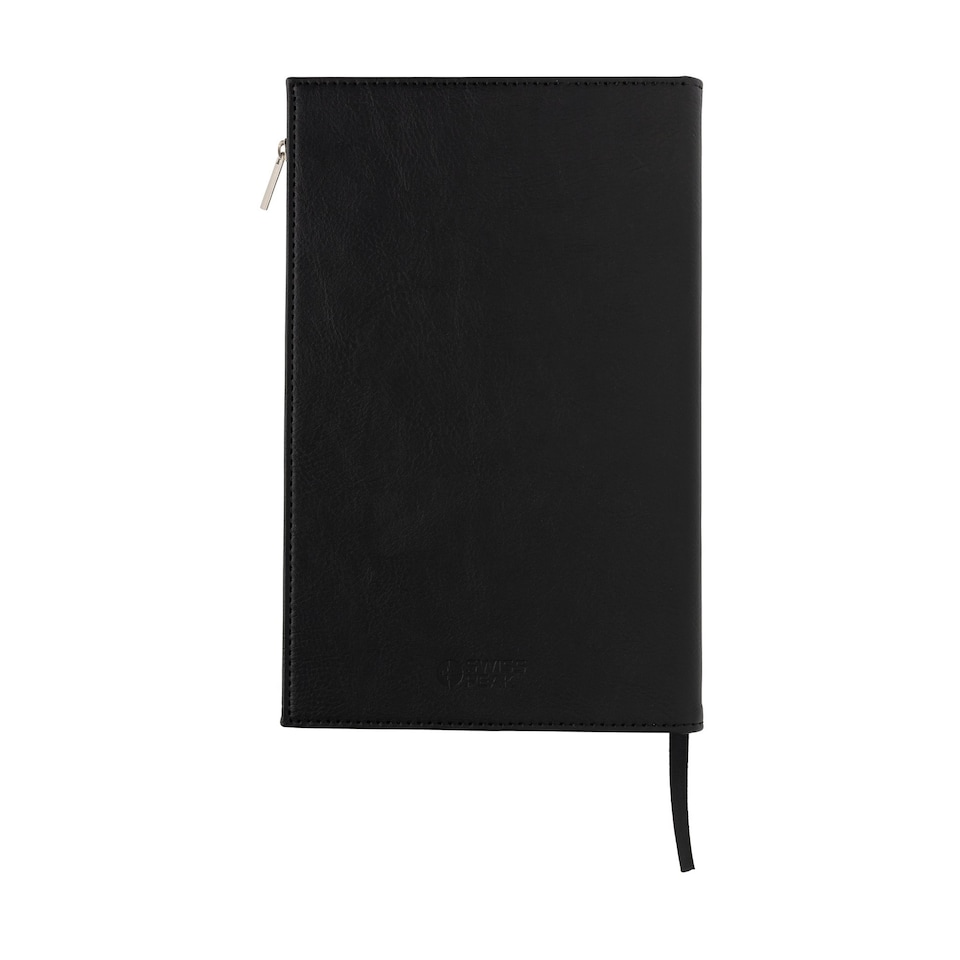image 1 of Swiss Peak PU A5 Notebook - Black - One Size