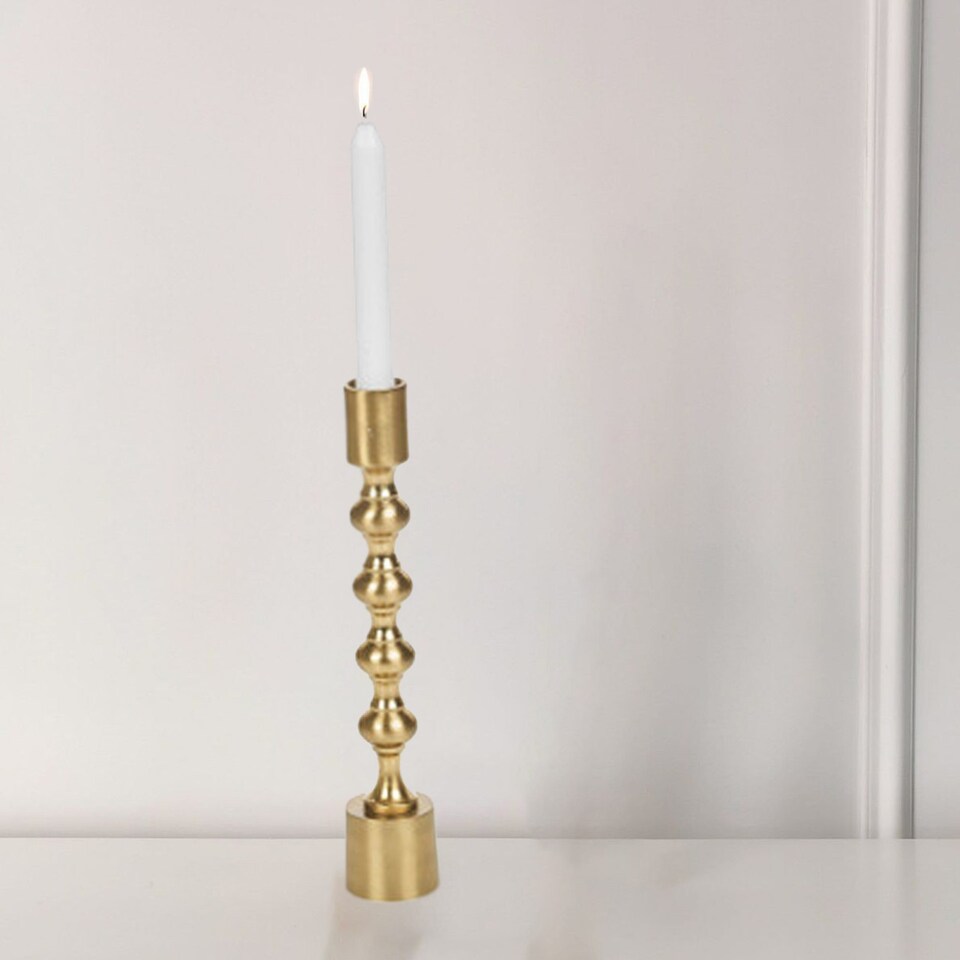 image 1 of Elegant Candlestick Holders - 23x6x6cm | Gold | Gold & Set of 1 | 1