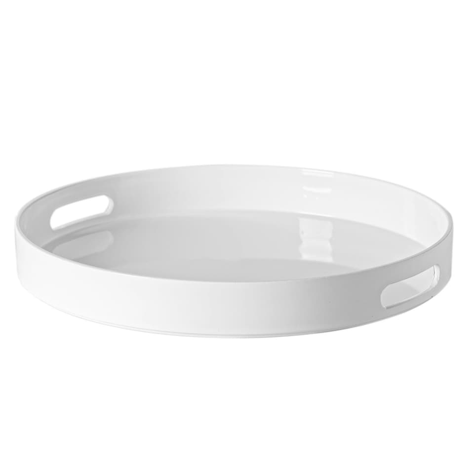 image 1 of Argon Tableware Round Serving Tray - 33cm - White White