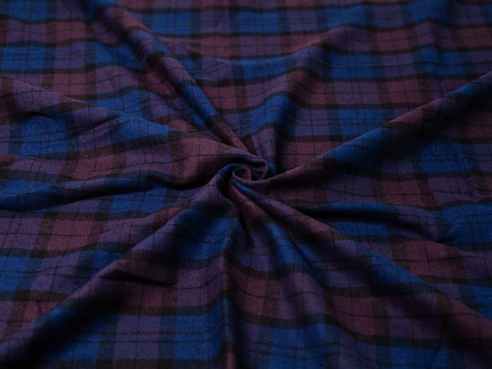 Minerva Core Range Wine Brushed Cotton Flannel Fabric for Dressmaking, 144cm / 56" Wide - per metre