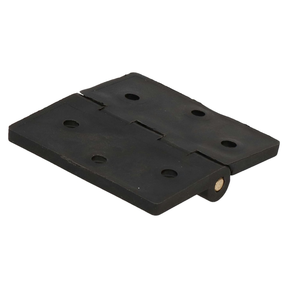 image 1 of Reinforced Nylon Hinge Plastic 64x67mm Italian Industrial Door Locker Hatch Black