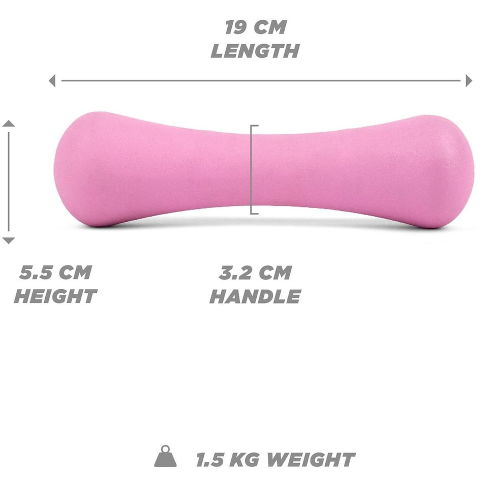 image 1 of Phoenix Fitness Dumbbell Pink 1.5kg