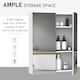 image 4 of HOMCOM Mirror Cabinet Wall Mount Storage Organizer Door Shelf