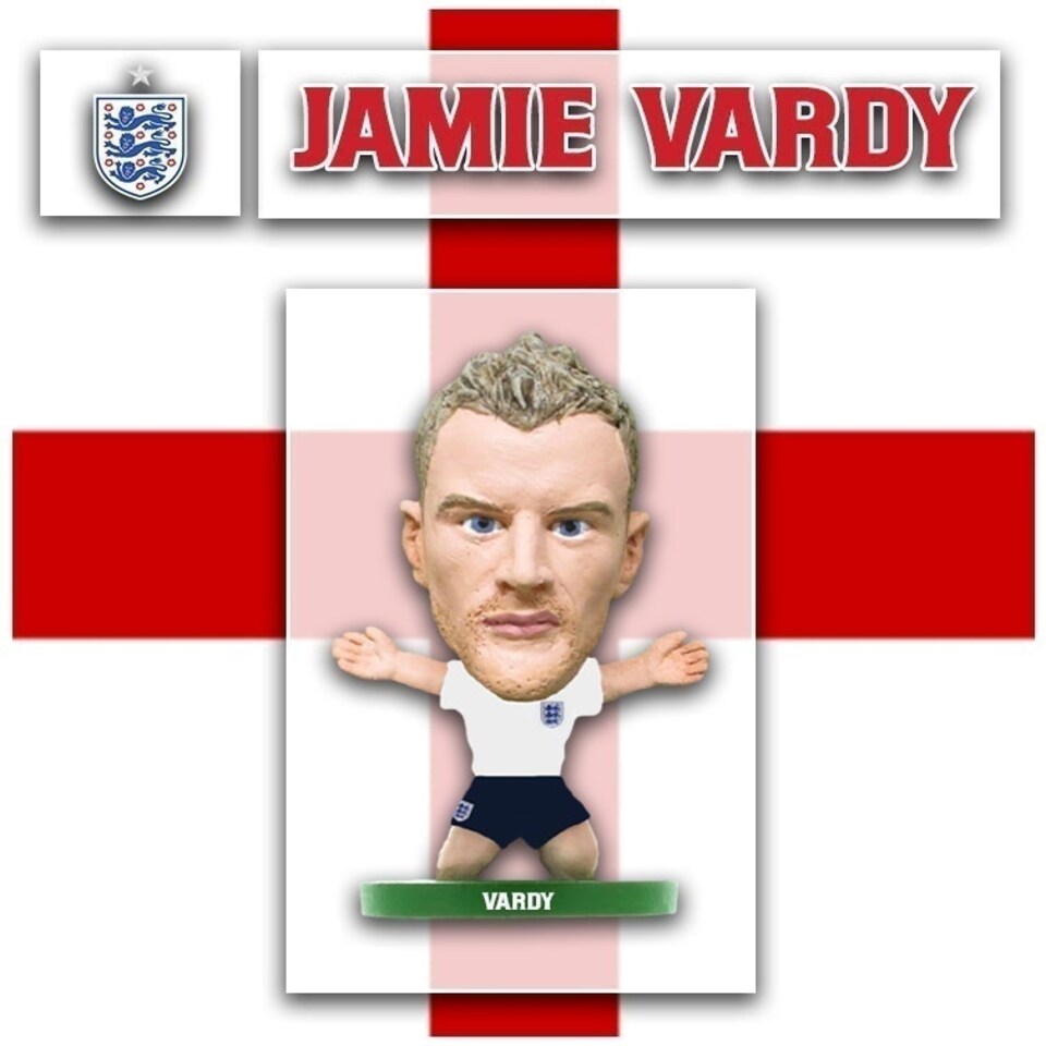 image 1 of Soccerstarz - England - Jamie Vardy - Home Kit 2018