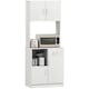 image 1 of HOMCOM Freestanding Kitchen Cabinet Storage Unit Pantry Cupboard, White