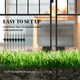 image 3 of Outsunny Decorative Garden Fencing 4PCs 43in x 11.5ft Metal Border Edging