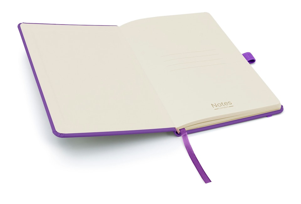 image 1 of Notes London A5 Wilson Lined Page Notebook Purple