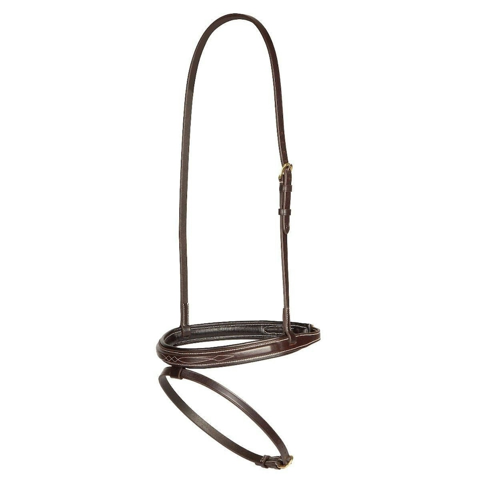 Shires Salisbury Bodenham Noseband Brown | Brown | Colour: Australian Nut
Size: Full