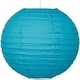 image 2 of Unique Party Paper Round Lantern - Teal - One Size