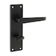 image 1 of Timco - Victorian Straight Bathroom Handles  - Matt Black (Size 152 x 43 - 2 Pieces) | Black