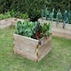 image 3 of Forest Garden Caledonian Wooden Square Raised Bed 90 x 90cm