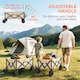 image 5 of Outsunny Foldable Garden Cart, Outdoor Utility Wagon with Carry Bag, Camouflage