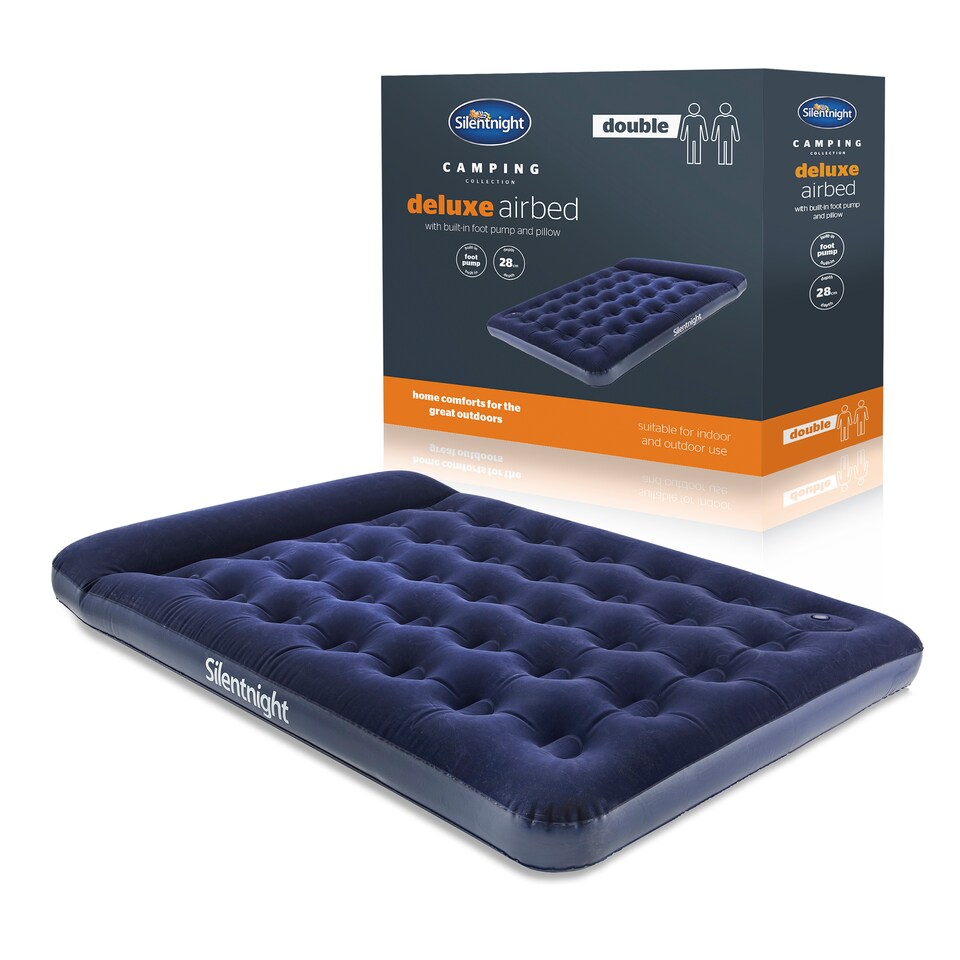 image 1 of Silentnight Flock Airbed With Integrated Foot Pump