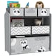 image 1 of ZONEKIZ Kids Storage Unit with 6 Boxes, Toy Storage Organiser, Grey
