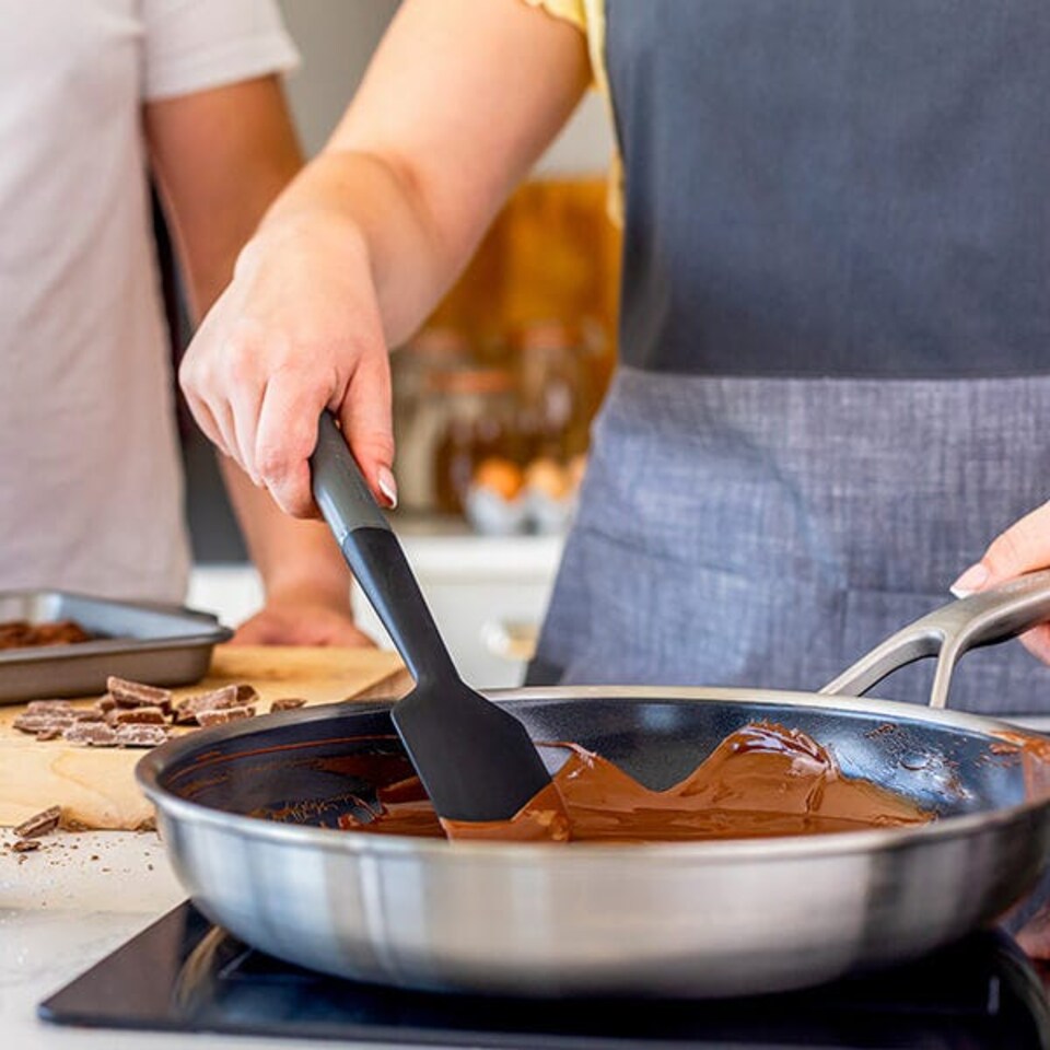 image 1 of KitchenAid Classic Scraper Spatula Charcoal Grey