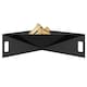 image 1 of Primrose Steel Triangle Pyramid Outdoor Black Fire Bowl Pit 79cm