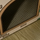 image 8 of PawHut Cat House Scratcher, Recyclable Cardboard with Catnip, Red Roof