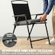 image 6 of Outsunny Seat Cushions with Machine Washable Cover | Grey | Dark Grey | 46 x 42 x 7 cm