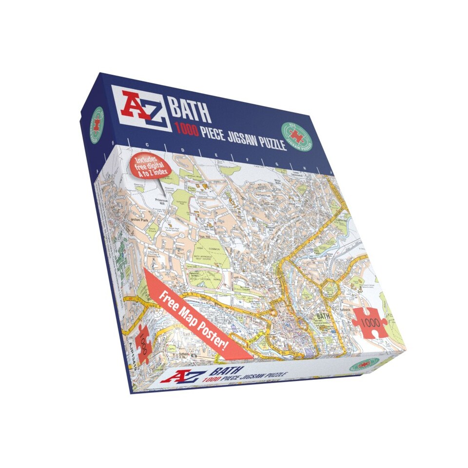 image 1 of A to Z Map of Bath 1000 Piece Jigsaw