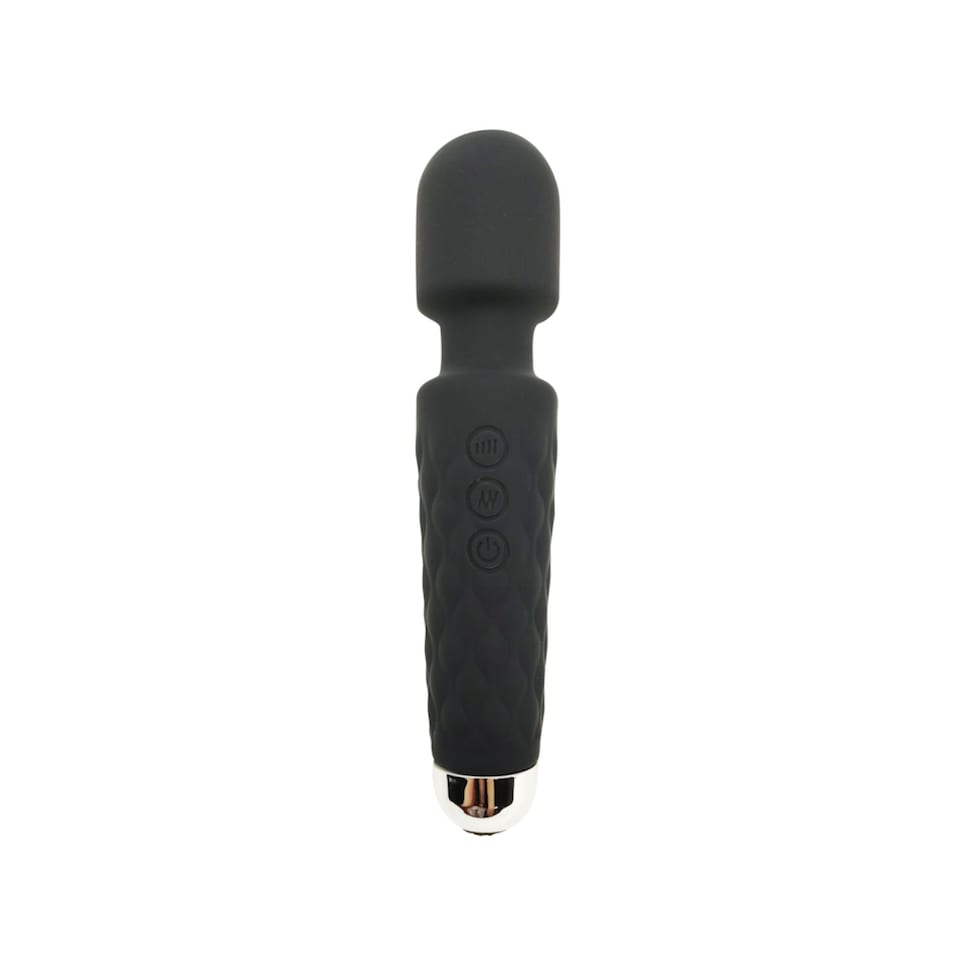 image 1 of Intimate Vibrating Wand Massager - 7 Speeds, 20 Sensation Modes, Black