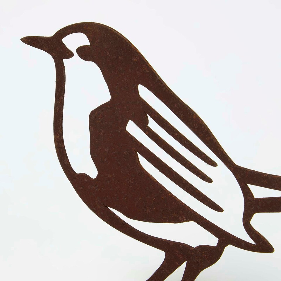 image 1 of Homescapes Steel Robin Fence Topper Brown
