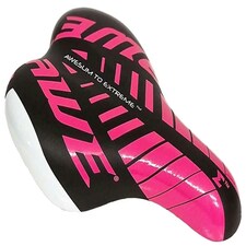 AWE Unisex Kids/Childs Pink Waterproof Bike Seat/Saddle With Steel Rails And Bracket