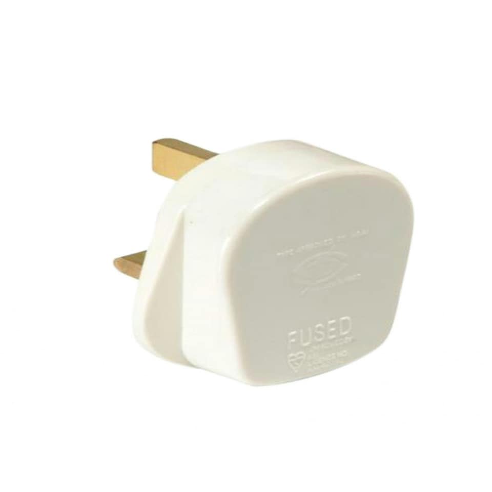 Smj 13a Fused Plug - White - Pack of 20 White