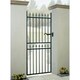 image 1 of Corfe Premium Range Spear Top Tall Single Gate - Steel - Fits Gap of 762 mm x 1778 mm High - Electro Galv./Black Powder Coated Black