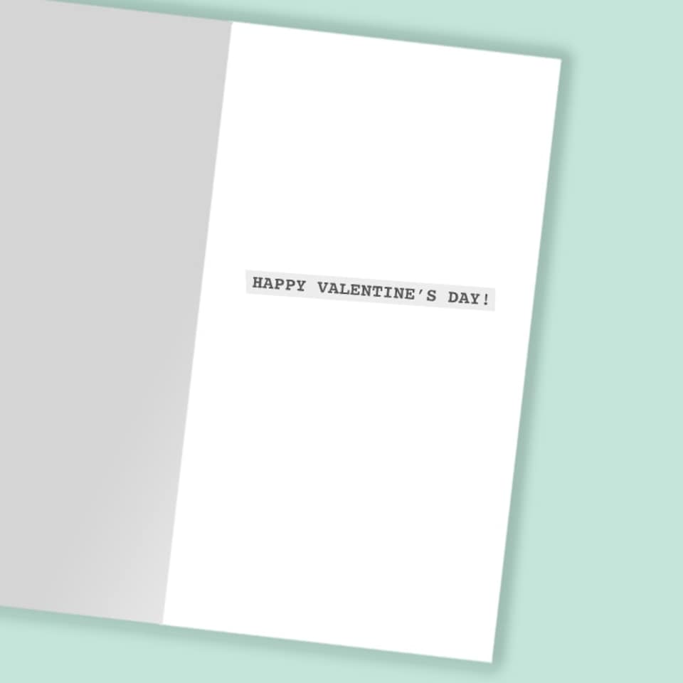 image 1 of I'm Smiling Because You're My Valentine - Valentine's Day Card