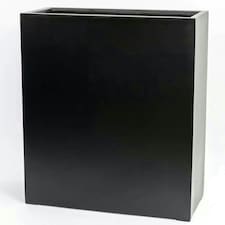 Primrose Large Black Stone Composite Tall Trough Indoor Outdoor Planter 80cm