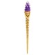 image 1 of Something Different Crystal Goddess Wand - Gold/Purple - One Size