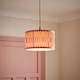 image 2 of ValueLights Rae Small Stripe Multicolour Pleat Shade and Bulb